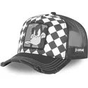capslab-looney-tunes-schwarze-und-weisse-trucker-kappe-daffy-duck-loo8-daf1