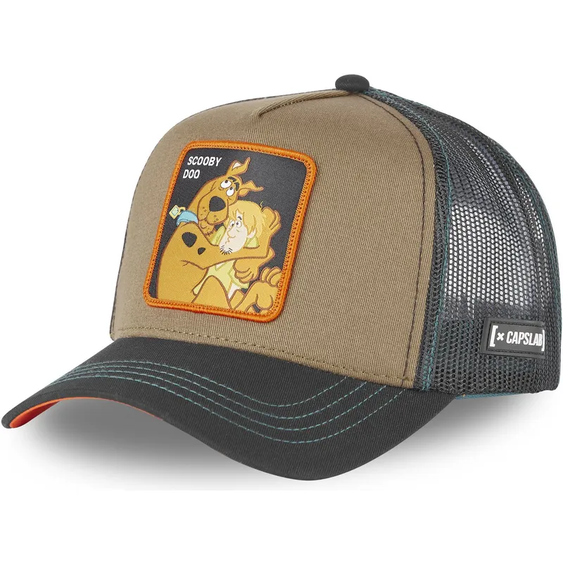 capslab-sbd2-braune-und-schwarze-trucker-kappe-scooby-doo-und-shaggy-rogers