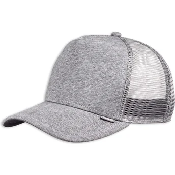 Čepice zaoblená šedá snapback Cut & Sew HFT Djinns