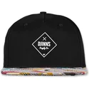 cepice-rovna-cerna-snapback-rubber-aztek-djinns