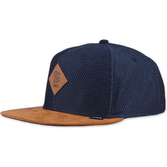 Djinns Honey Knit Snapback Kappe in Marineblau und Braun
