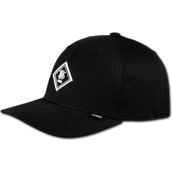 Cap zaoblená black adjustable strap Djinns