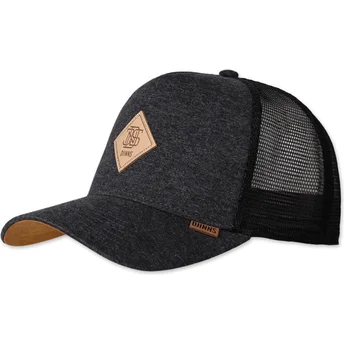 Čepice zaoblená šedá snapback HFT Jersey Patch Djinns