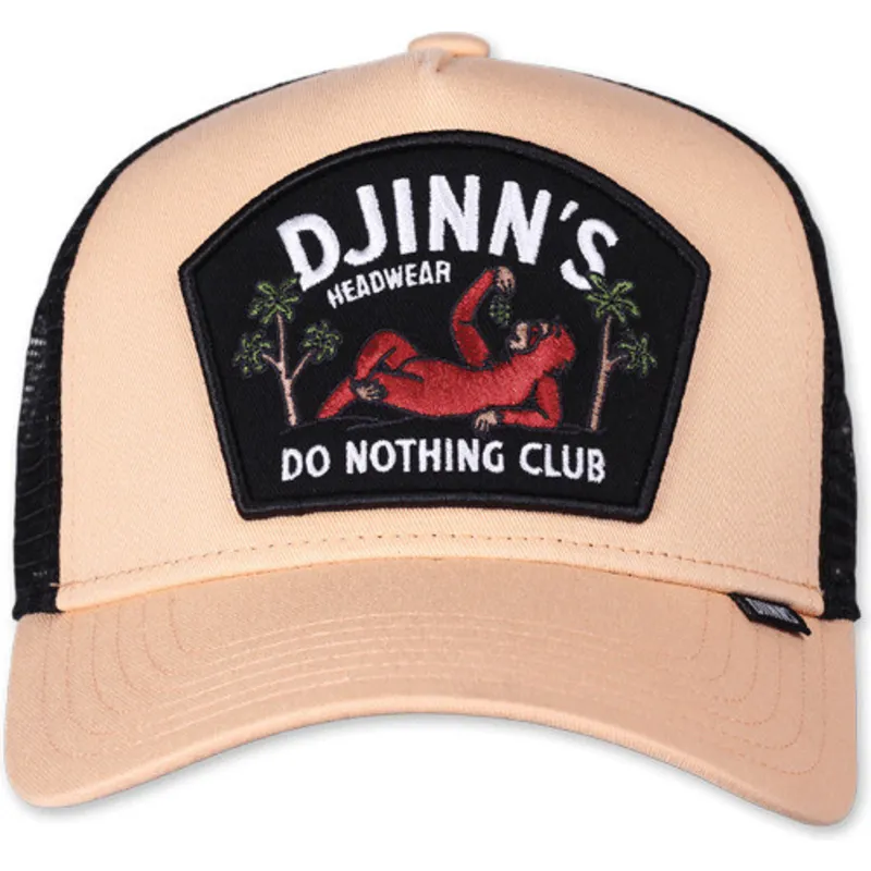 beige-och-svart-trucker-keps-do-nothing-club-hft-dnc-sloth-fran-djinns