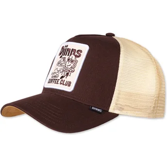 Cap zaoblená brown snapback Djinns