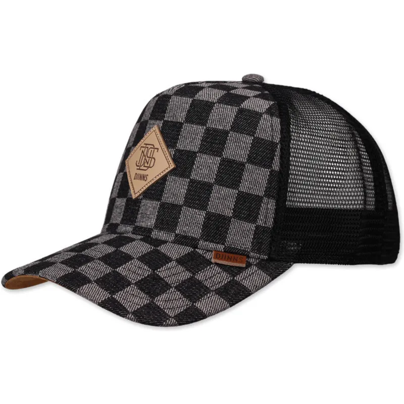 cepice-zaoblena-cerna-snapback-hft-denim-check-djinns cepice-zaoblena-cerna-snapback-hft-denim-check-djinns