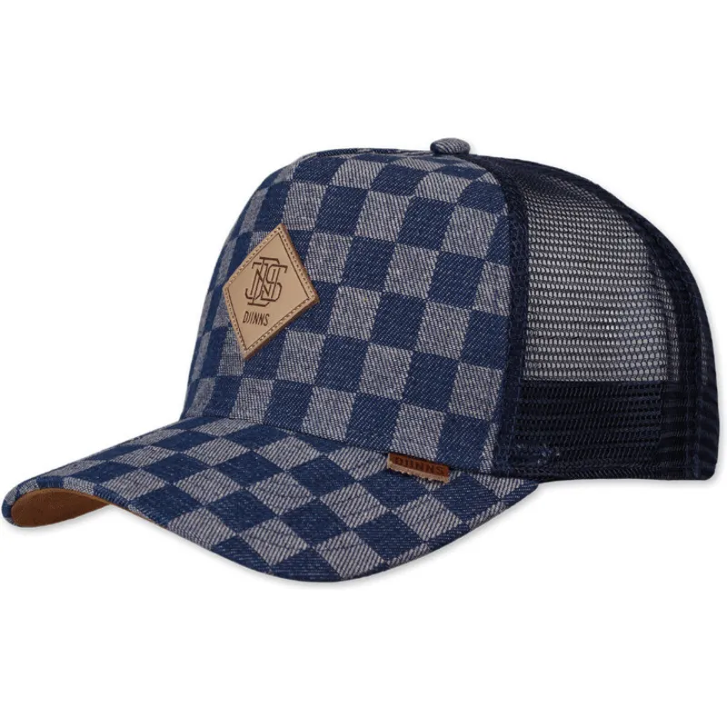 cepice-zaoblena-modra-snapback-hft-denim-check-djinns