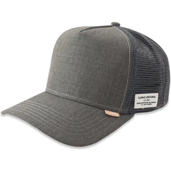 Čepice zaoblená šedá snapback HFT Glencheck Djinns