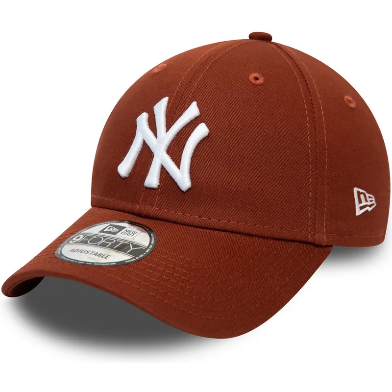 cepice-zaoblena-hneda-nastavitelny-9forty-league-essential-new-york-yankees-mlb-new-era