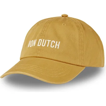 Čepice zaoblená žlutá nastavitelný DC CA Von Dutch