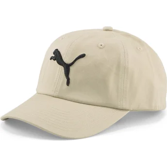 Ρυθμιζόμενο μπεζ καπέλο με καμπύλη Essentials Cat Logo της Puma