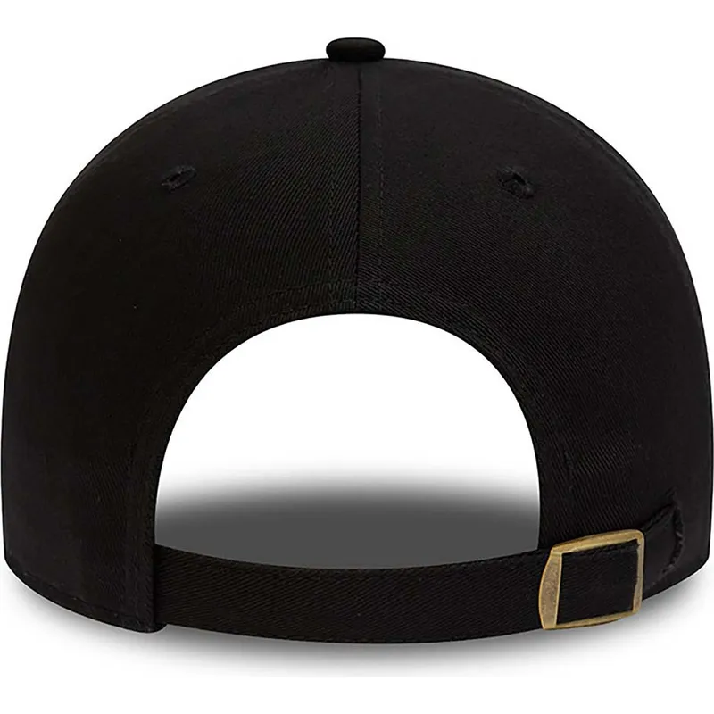 schwarze-verstellbare-curved-cap-9twenty-league-essential-der-new-york-yankees-mlb-von-new-era