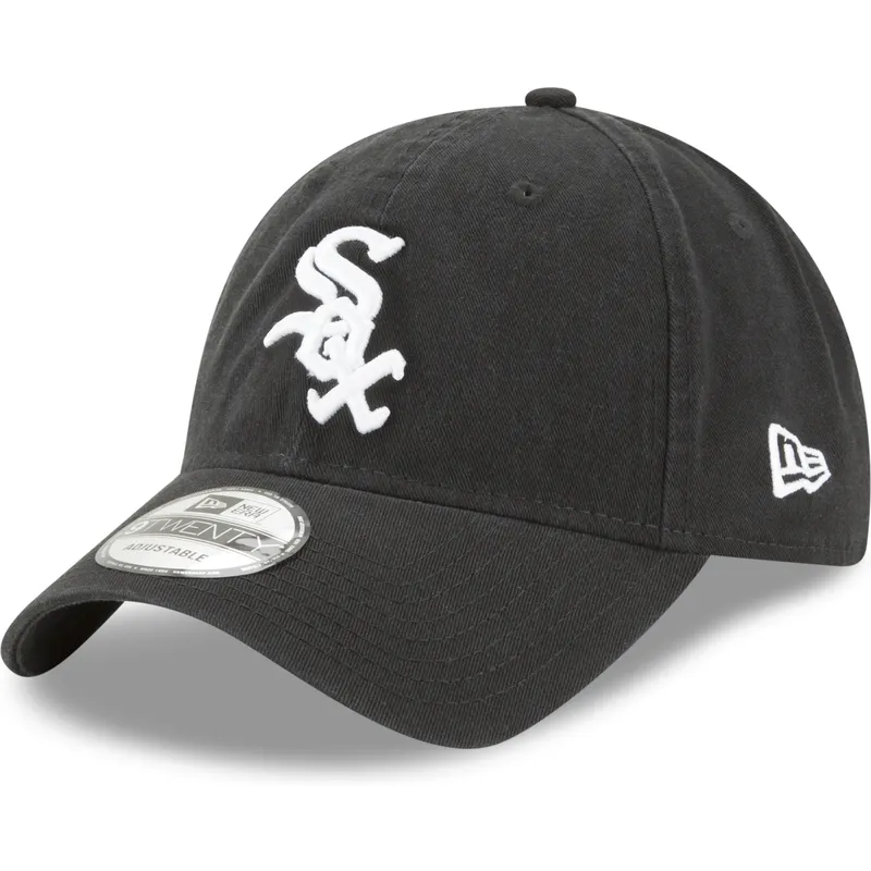 chicago-white-sox-mlb-new-era-9twenty-core-classic-svart-justerbar-bojd-keps