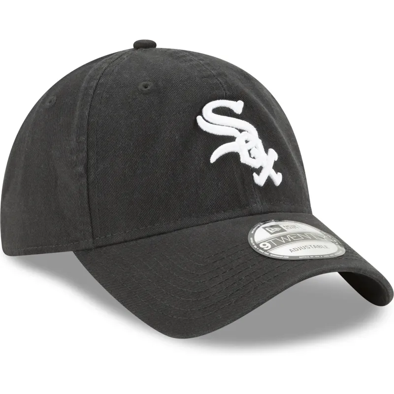 chicago-white-sox-mlb-new-era-9twenty-core-classic-svart-justerbar-bojd-keps