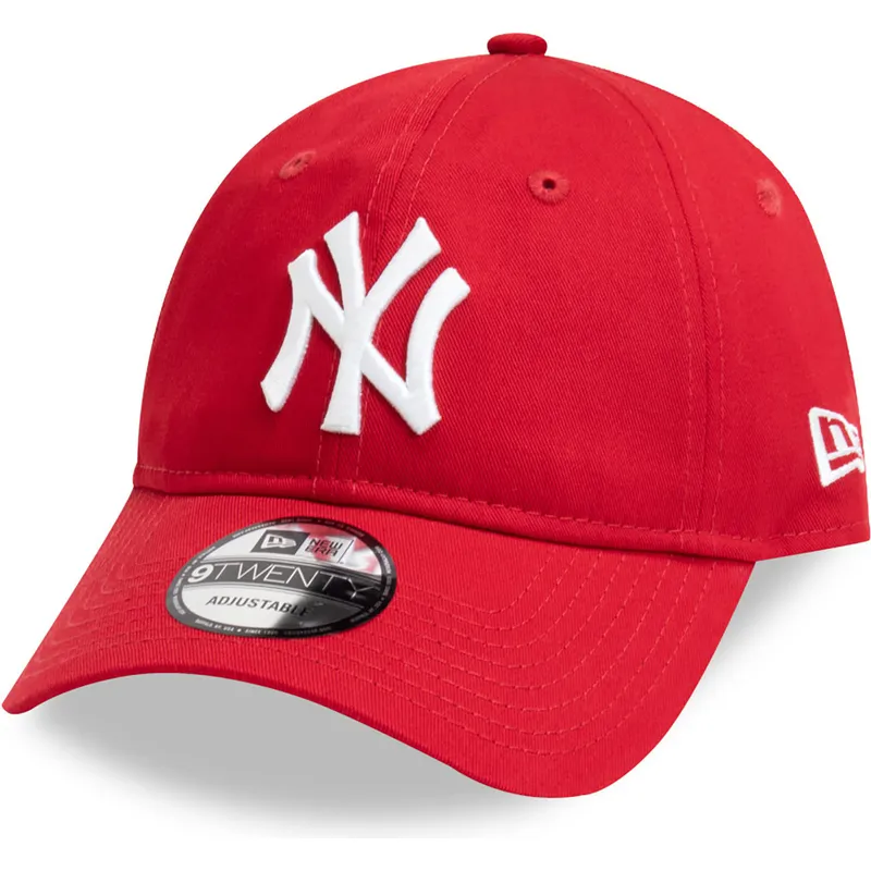 new-era-mlb-new-york-yankees-9twenty-league-essential-rote-verstellbare-kappe
