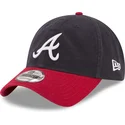 verstellbare-9twenty-core-classic-kappe-in-marineblau-und-rot-der-atlanta-braves-mlb-von-new-era