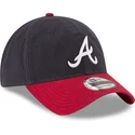 bojd-keps-marinbla-och-rod-justerbar-9twenty-core-classic-fran-atlanta-braves-mlb-av-new-era