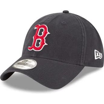 Marinblå böjd justerbar keps 9TWENTY Core Classic från Boston Red Sox MLB av New Era
