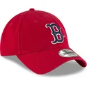 rod-justerbar-kurvad-keps-med-marinbla-logotyp-9twenty-core-classic-fran-boston-red-sox-mlb-av-new-era