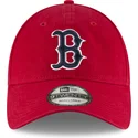 rod-justerbar-kurvad-keps-med-marinbla-logotyp-9twenty-core-classic-fran-boston-red-sox-mlb-av-new-era