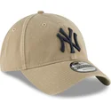 cap-zaoblena-brown-adjustable-strap-claro-9twenty-core-classic-new-york-yankees-mlb-new-era