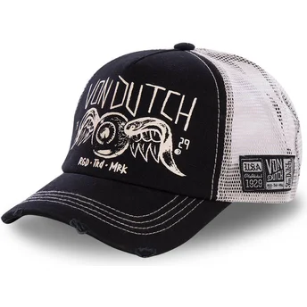Cap zaoblená black snapback pro děti Von Dutch