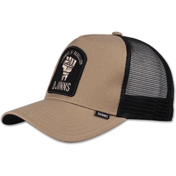Čepice zaoblená béžová snapback Rebellion HFT Djinns