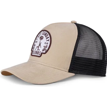 Beige und schwarze Trucker-Cap Lazy Classic HFT von Djinns