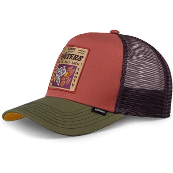 Čepice zaoblená žádné zvíře červená snapback Food Oysters HFT Djinns
