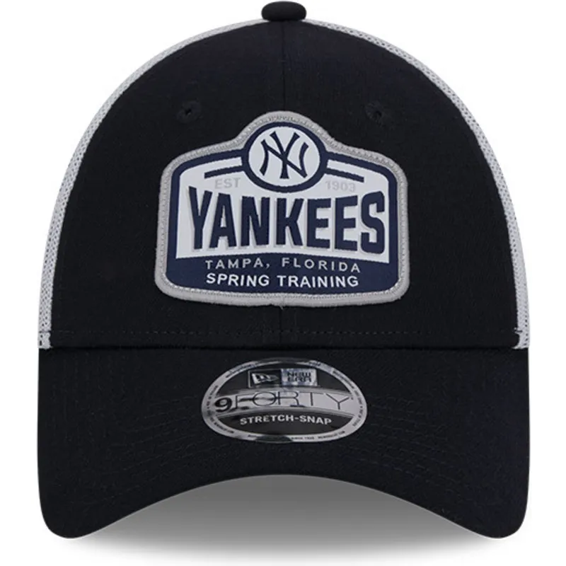 new-era-new-york-yankees-mlb-9forty-stretch-snap-tab-trucker-cap-in-marineblau-und-weiss
