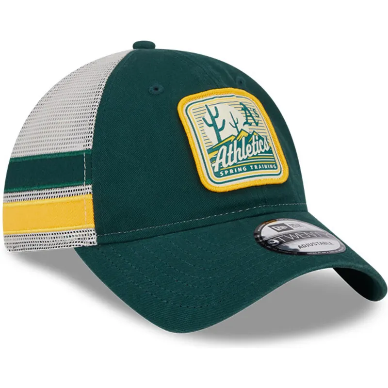 cepice-zaoblena-zelena-snapback-9twenty-stripe-oakland-athletics-mlb-new-era