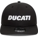 schwarze-snapback-kappe-mit-gebogenem-schirm-9fifty-ripstop-von-ducati-motor-motogp-von-new-era