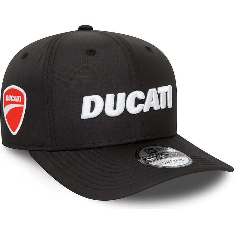 cepice-zaoblena-cerna-snapback-9fifty-ripstop-ducati-motor-motogp-new-era