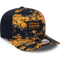 gorra-curva-orange-und-navy-snapback-9fifty-all-over-print-von-red-bull-racing-formula-1-von-new-era