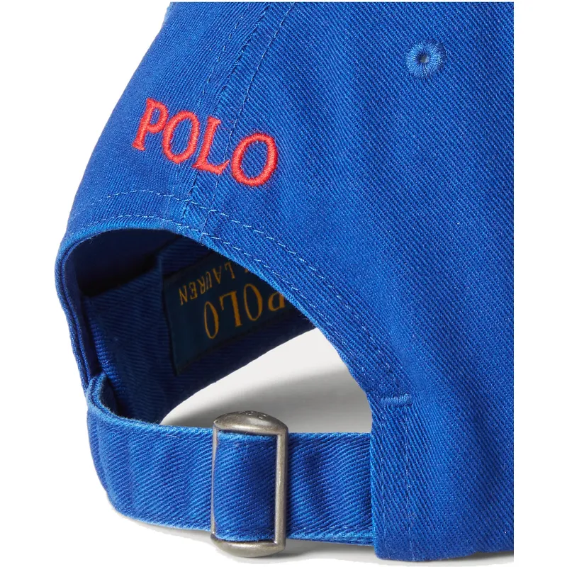 blaue-verstellbare-curved-cap-mit-rotem-logo-cotton-chino-classic-sport-von-polo-ralph-lauren