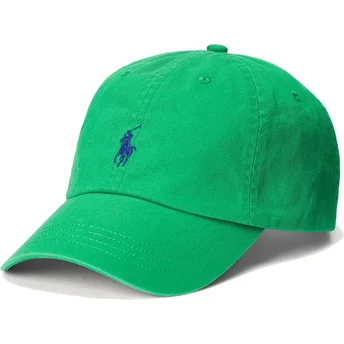 Čepice zaoblená zelená nastavitelný Cotton Chino Classic Sport Polo Ralph Lauren