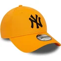 cepice-zaoblena-oranzova-nastavitelny-9forty-league-essential-new-york-yankees-mlb-new-era