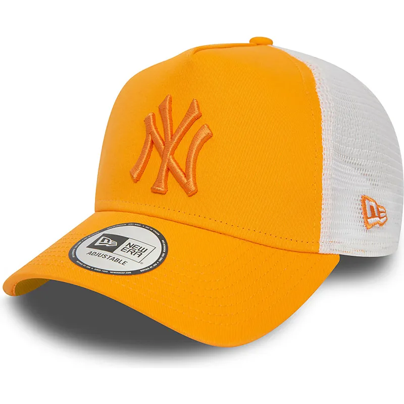 cepice-zaoblena-oranzova-snapback-a-frame-league-essential-new-york-yankees-mlb-new-era