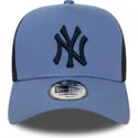 new-era-mlb-new-york-yankees-a-frame-league-essential-trucker-cap-in-blau-mit-marineblauem-logo