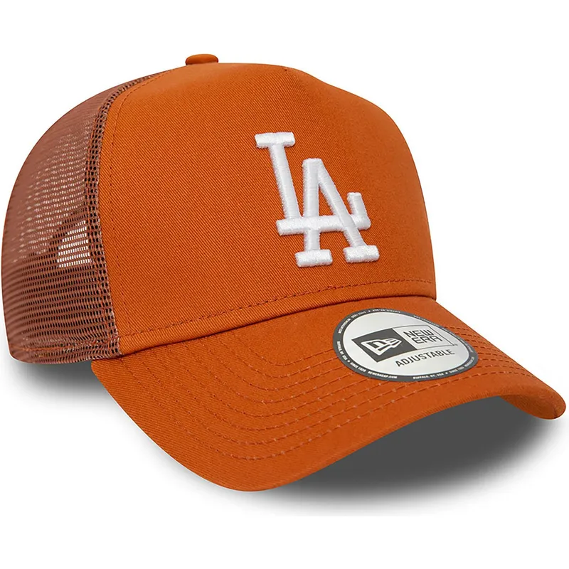 cepice-zaoblena-hneda-snapback-a-frame-league-essential-los-angeles-dodgers-mlb-new-era