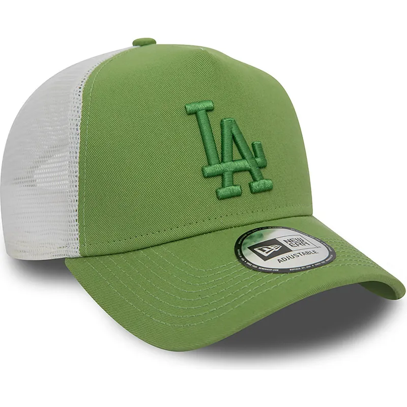 cepice-zaoblena-zelena-snapback-a-frame-league-essential-los-angeles-dodgers-mlb-new-era
