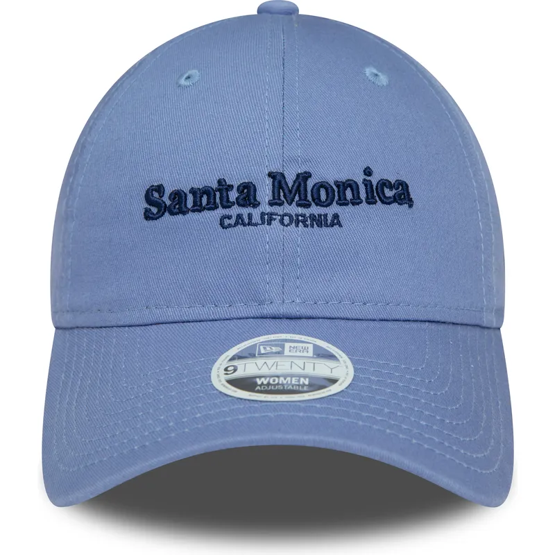 cepice-zaoblena-modra-nastavitelny-9twenty-wordmark-santa-monica-california-new-era