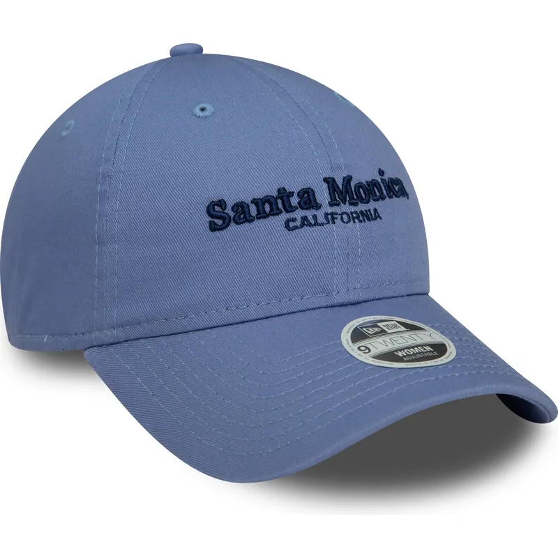 cepice-zaoblena-modra-nastavitelny-9twenty-wordmark-santa-monica-california-new-era