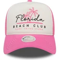 cepice-zaoblena-ruzova-snapback-a-frame-foam-front-florida-beach-club-new-era