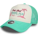 cepice-zaoblena-zelena-snapback-a-frame-foam-front-miami-surf-club-florida-new-era