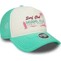 cepice-zaoblena-zelena-snapback-a-frame-foam-front-miami-surf-club-florida-new-era