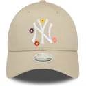 cepice-zaoblena-bezova-nastavitelny-9forty-flower-new-york-yankees-mlb-new-era