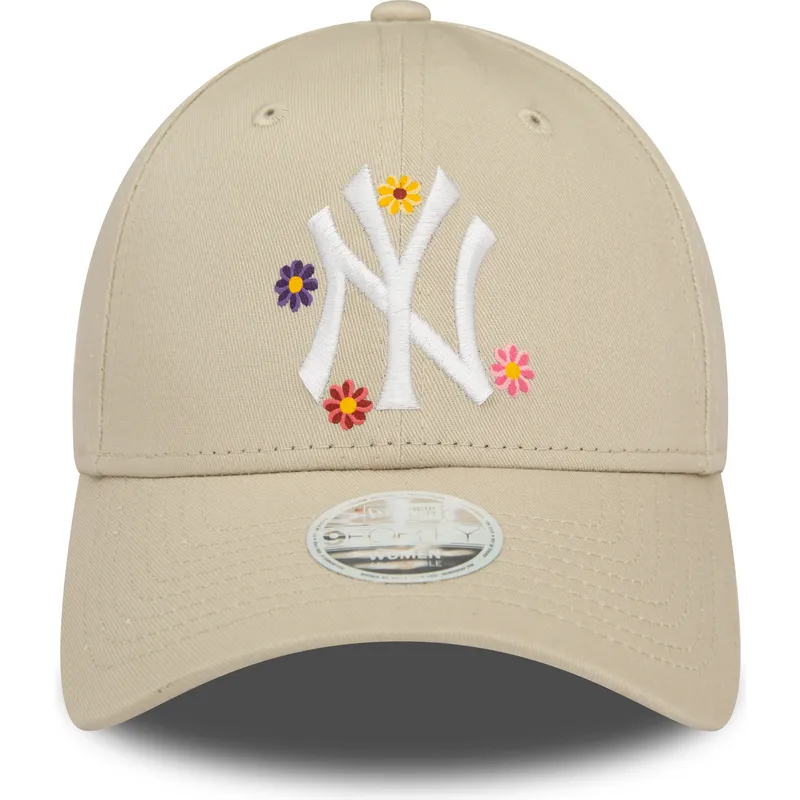 cepice-zaoblena-bezova-nastavitelny-9forty-flower-new-york-yankees-mlb-new-era