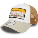 new-era-a-frame-patch-arizona-braune-trucker-kappe