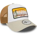 new-era-a-frame-patch-arizona-braune-trucker-kappe